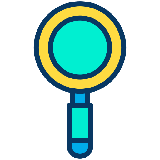 Magnifying glass Kiranshastry Lineal Color icon