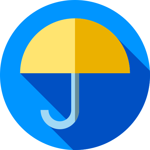 傘 Flat Circular Flat icon