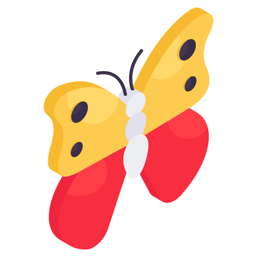 vlinder Generic Isometric icoon
