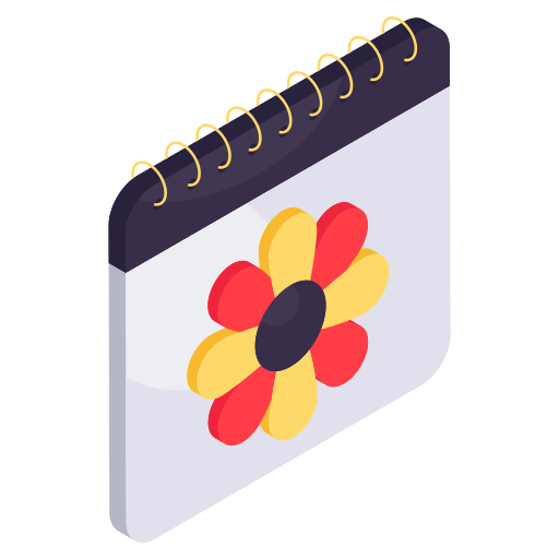 春のカレンダー Generic Isometric icon