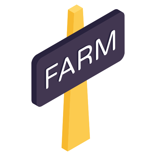 boerderij bord Generic Isometric icoon
