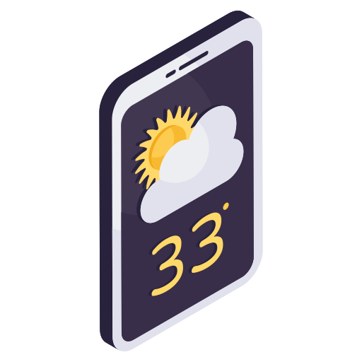 モバイル天気 Generic Isometric icon