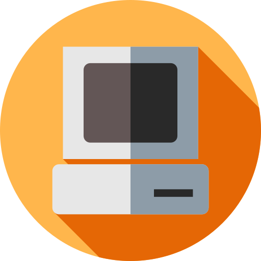 パソコン Flat Circular Flat icon