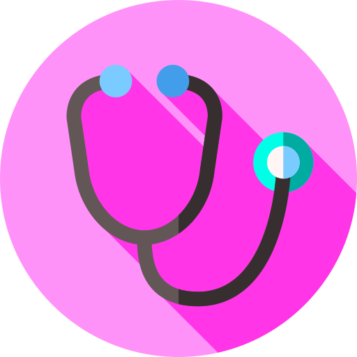 Stethoscope Flat Circular Flat icon