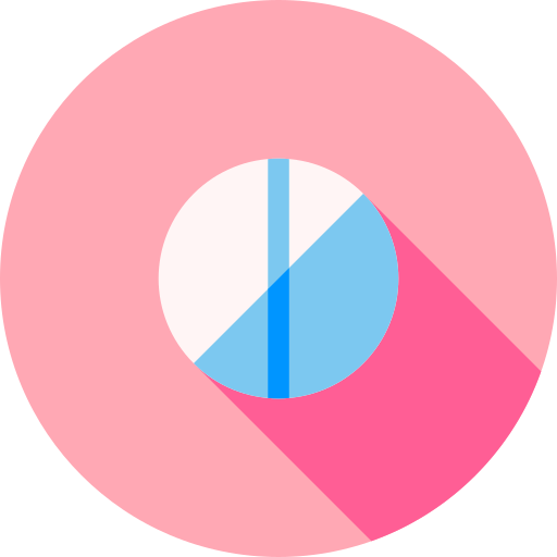 Aspirine Flat Circular Flat icon