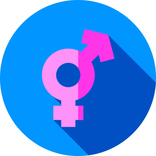 Transgender Flat Circular Flat icon