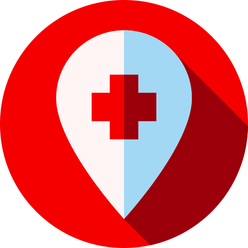 診療所 Flat Circular Flat icon