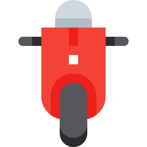 motorfiets Pixelmeetup Flat icoon
