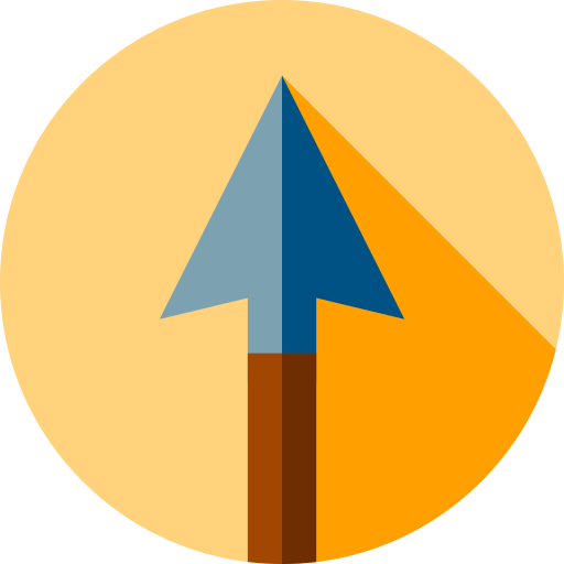 Flecha Flat Circular Flat icono