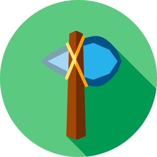 斧 Flat Circular Flat icon