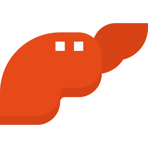 Hígado Pixelmeetup Flat icono
