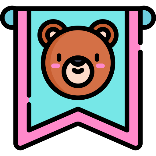 Bear Kawaii Lineal color icon