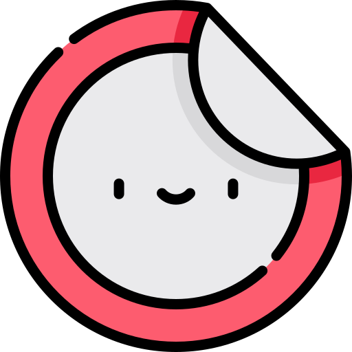 etikette Kawaii Lineal color icon