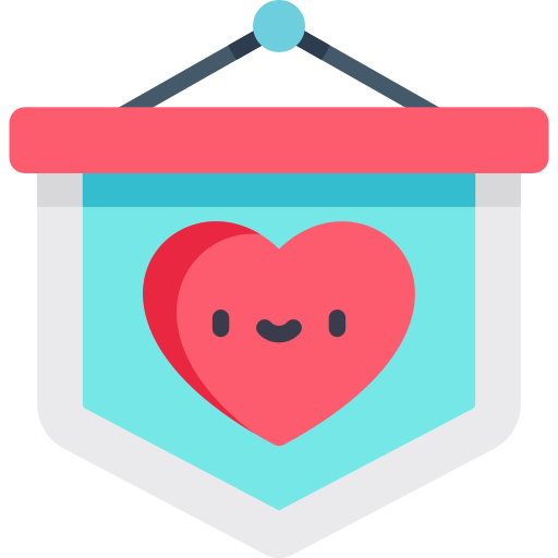 Heart Kawaii Flat icon
