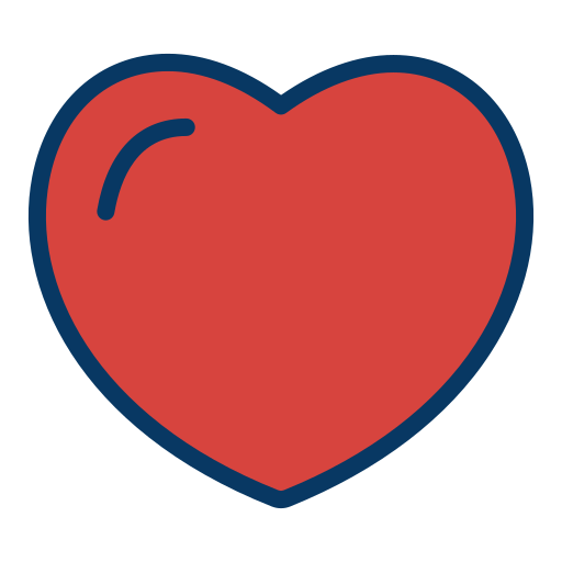 Corazón Kiranshastry Lineal Color icono