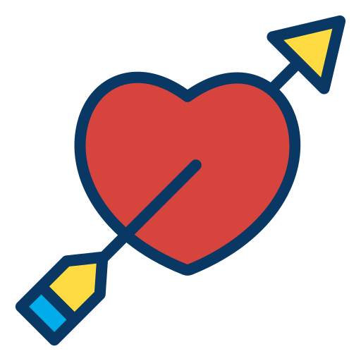 Corazón Kiranshastry Lineal Color icono