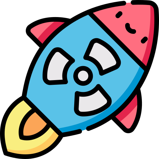 ロケット Kawaii Lineal color icon