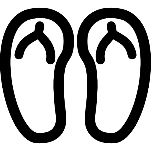 flip flops Curved Lineal icon
