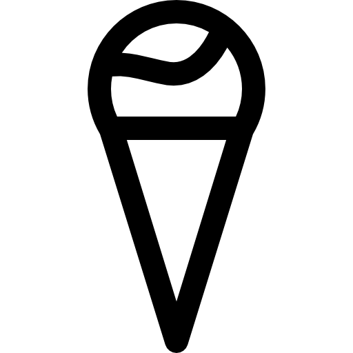 아이스크림 Curved Lineal icon