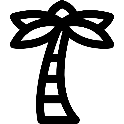 야자수 Curved Lineal icon
