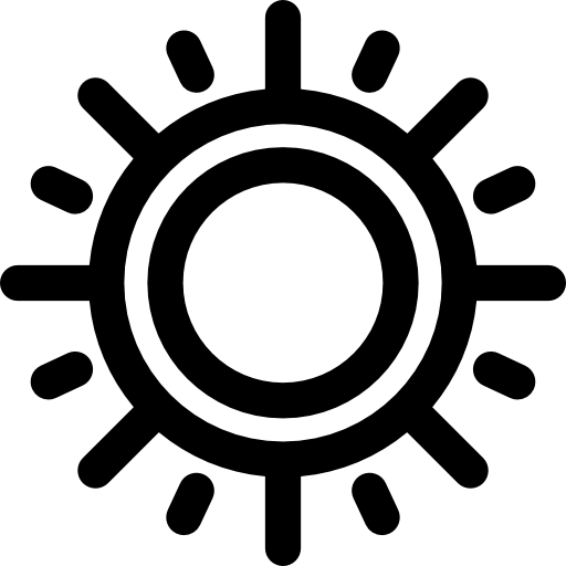 солнце Curved Lineal иконка