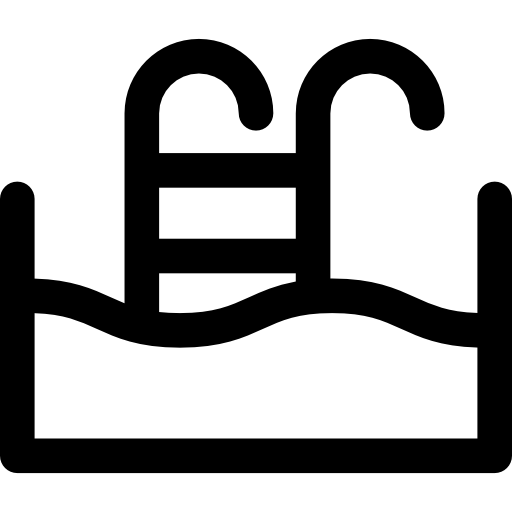schwimmbad Curved Lineal icon