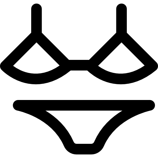 ビキニ Curved Lineal icon