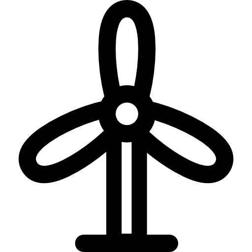 송풍기 Curved Lineal icon