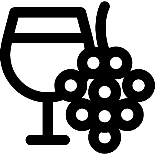 와인 잔 Curved Lineal icon