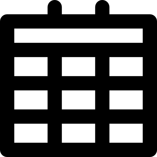kalendarz Basic Rounded Lineal ikona