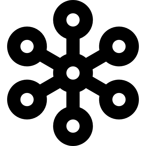 networking Basic Rounded Lineal Ícone