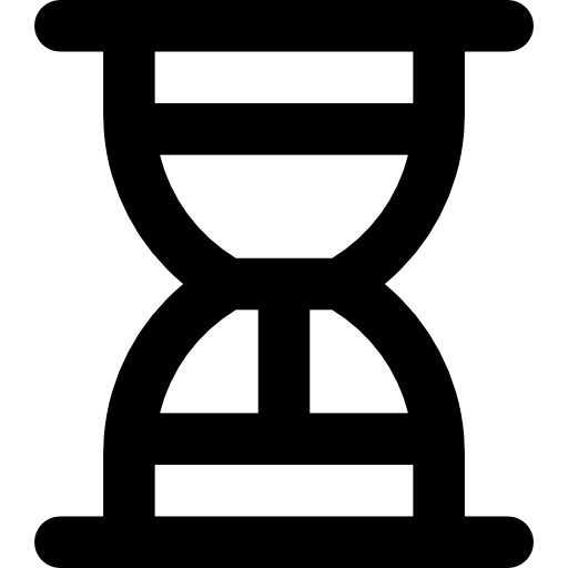 clessidra Basic Rounded Lineal icona