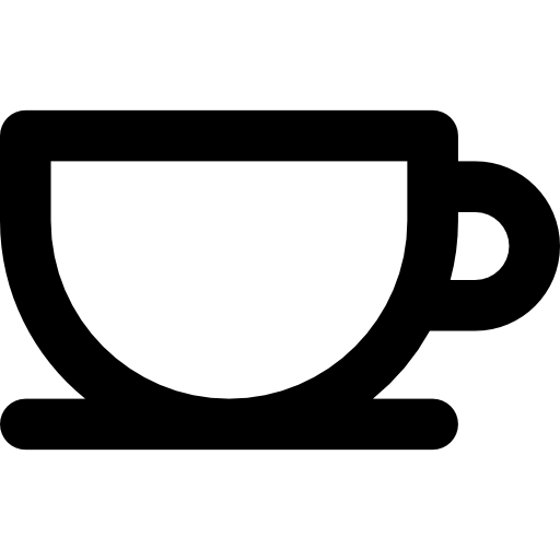 filiżanka kawy Basic Rounded Lineal ikona