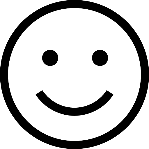 felicità Basic Straight Lineal icona