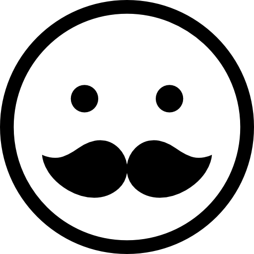 Moustache Basic Straight Lineal icon