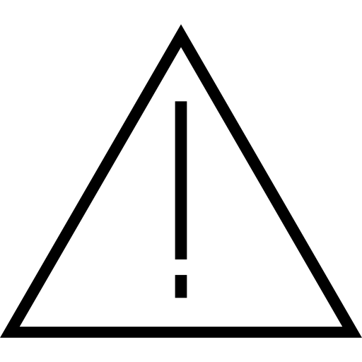 ostrzeżenie Detailed Straight Lineal ikona