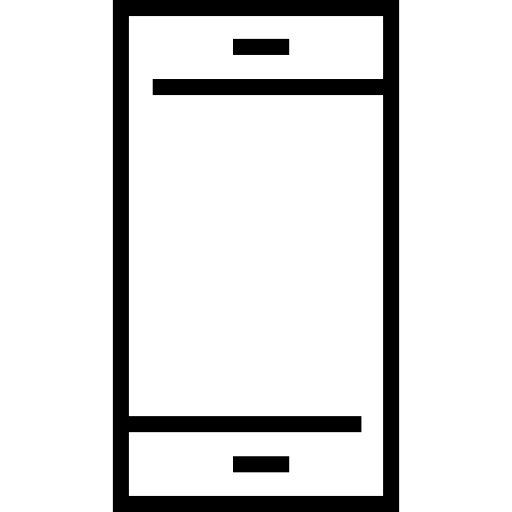 smartfon Detailed Straight Lineal ikona