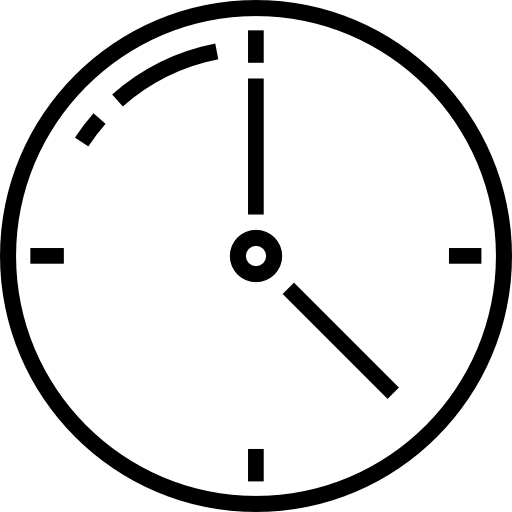 Clock Detailed Straight Lineal icon