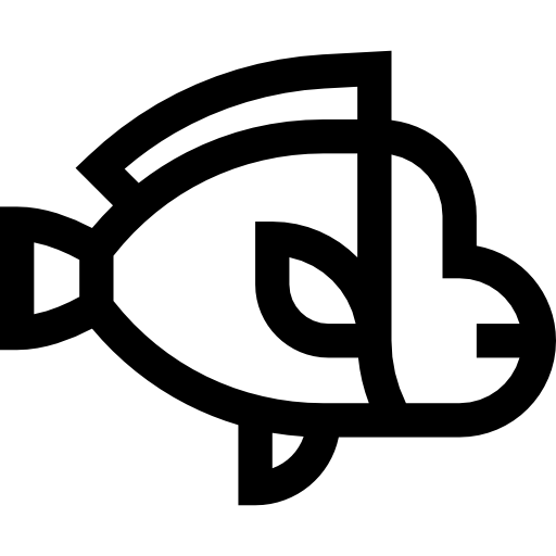 papugoryba garbogłowa Basic Straight Lineal ikona