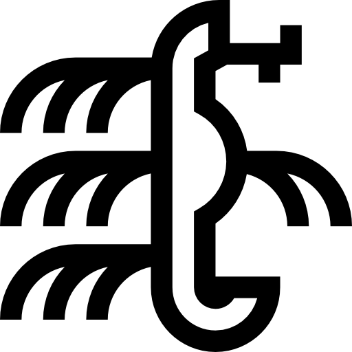 drago marino frondoso Basic Straight Lineal icona