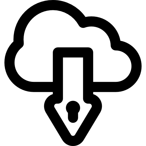 cloud computing Basic Rounded Lineal icona
