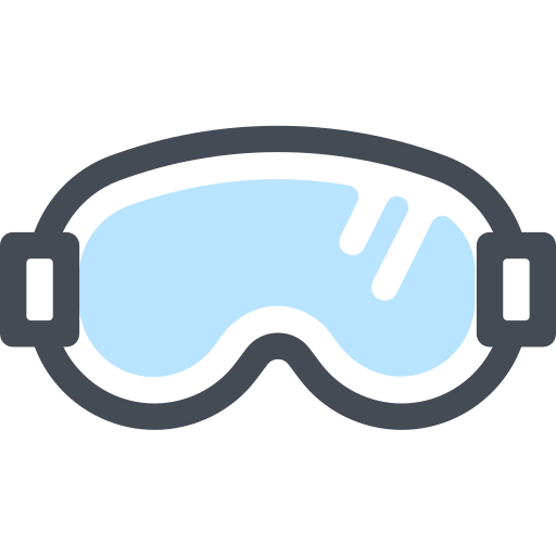 Ski goggles Sergei Kokota Lineal Color icon