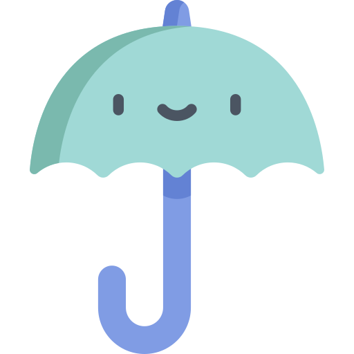 傘 Kawaii Flat icon