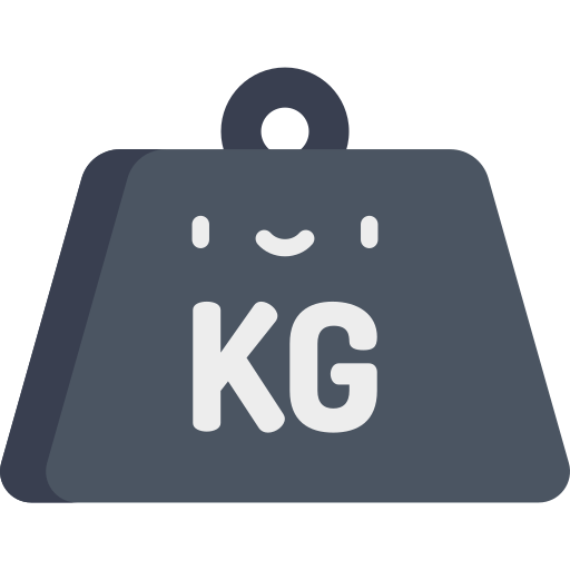 kilogram Kawaii Flat icoon