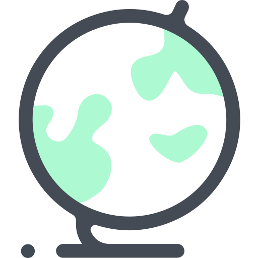 지구 행성 Sergei Kokota Lineal Color icon