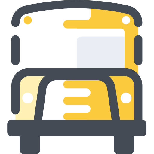 schoolbus Sergei Kokota Lineal Color icoon