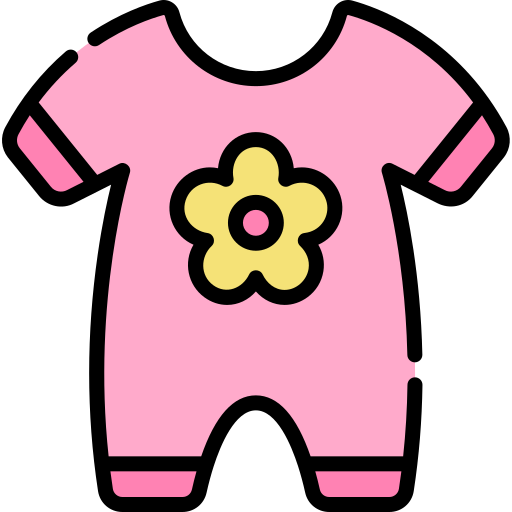 Pijama Kawaii Lineal color icono