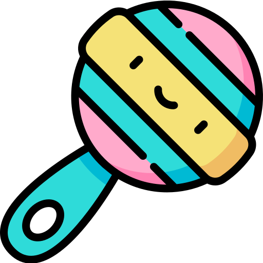 Rattle Kawaii Lineal color icon