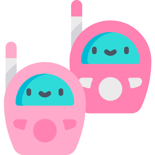 Walkie talkie Kawaii Flat icon