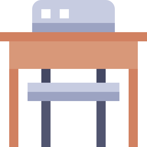 sedia della scrivania Pixelmeetup Flat icona
